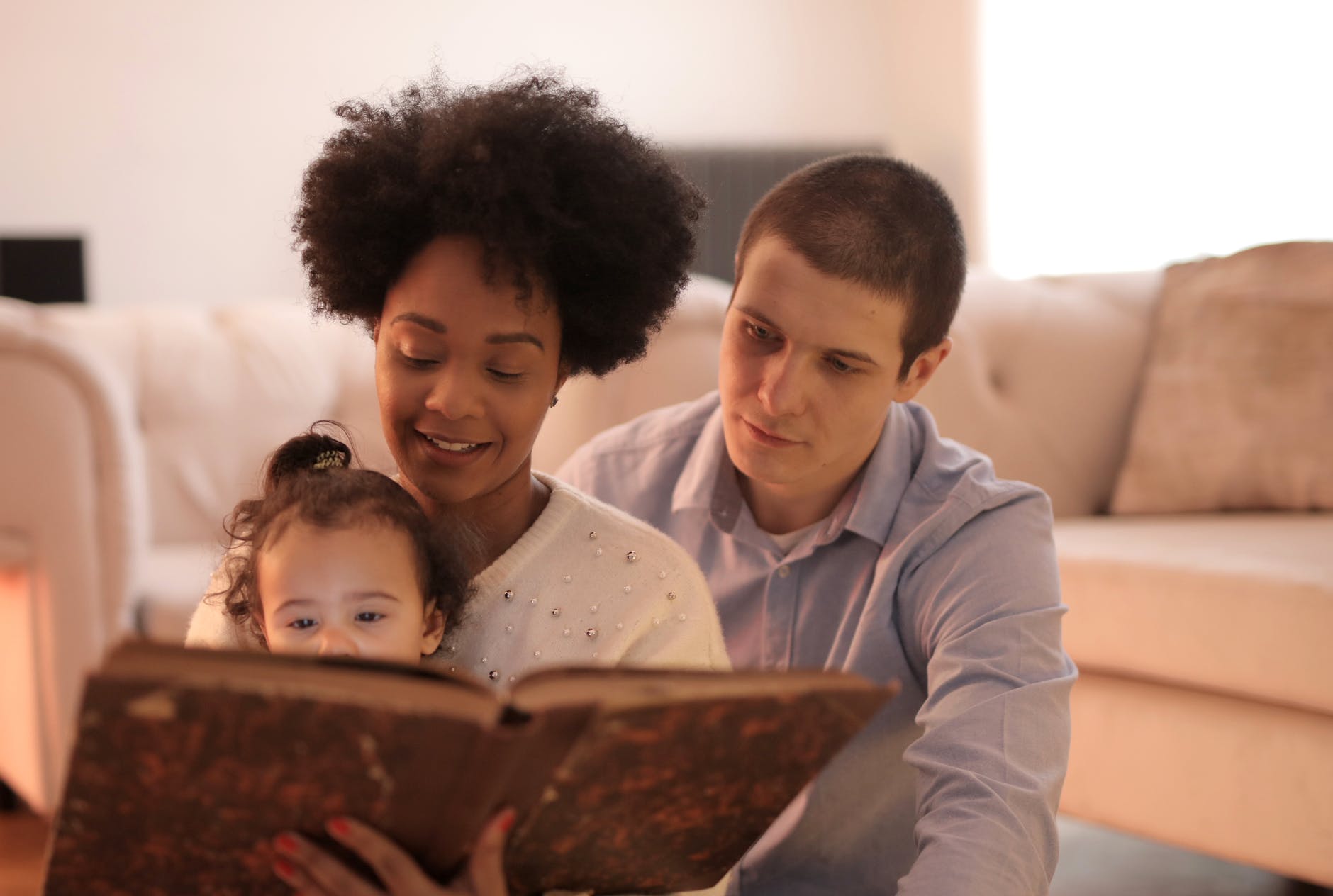 Reading is important family time with preschoolers.