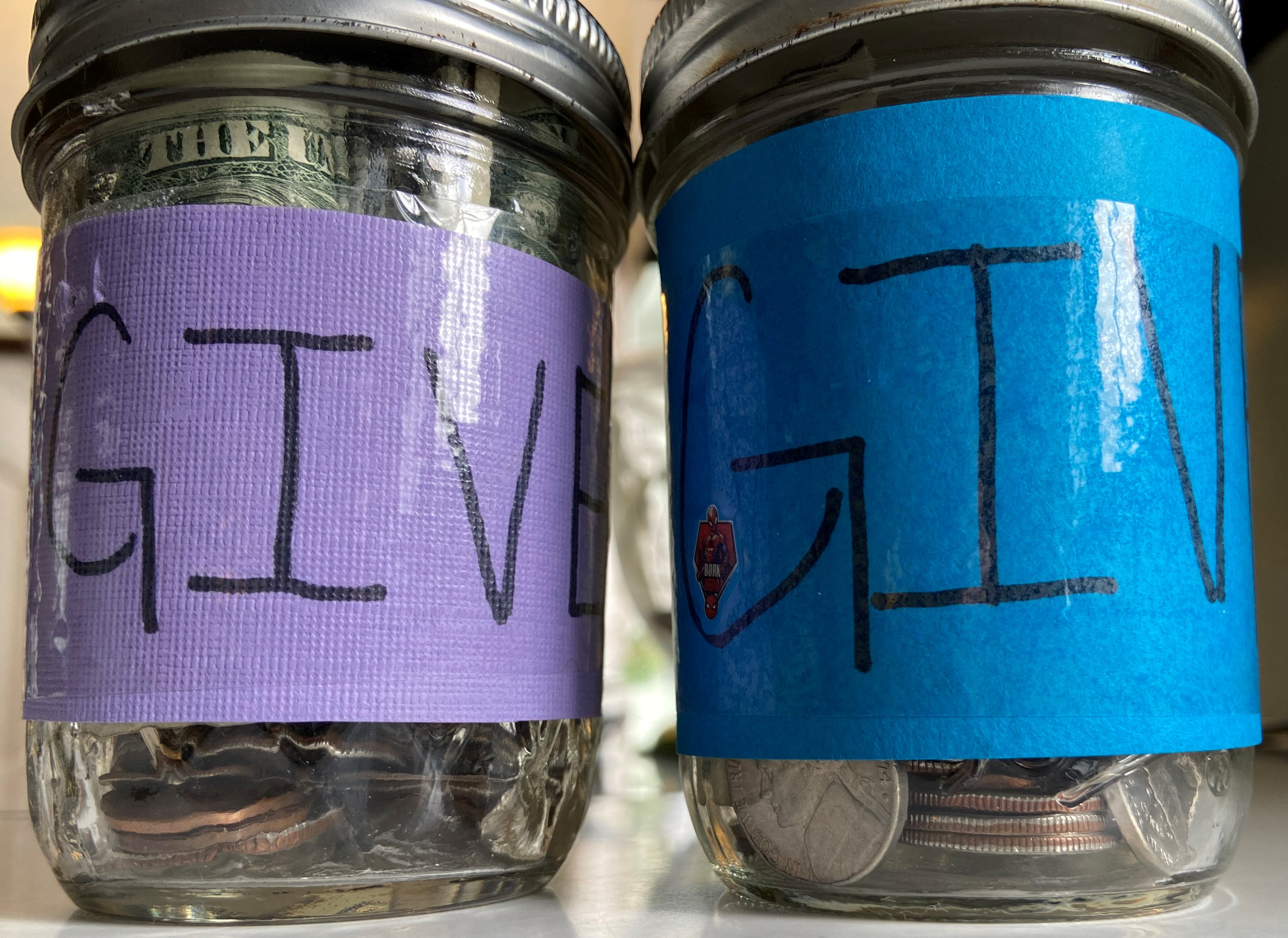 Give Jars with money