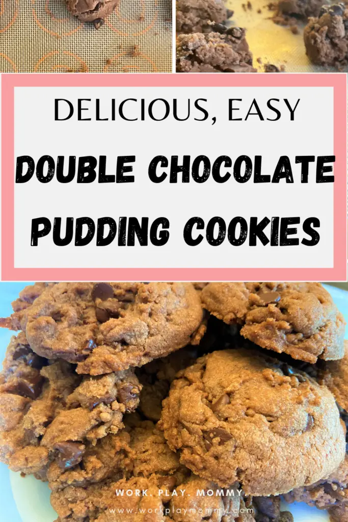 Simple delicous double chocolate pudding cookies!
