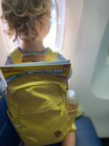 Small backpacks for flying with small children. 