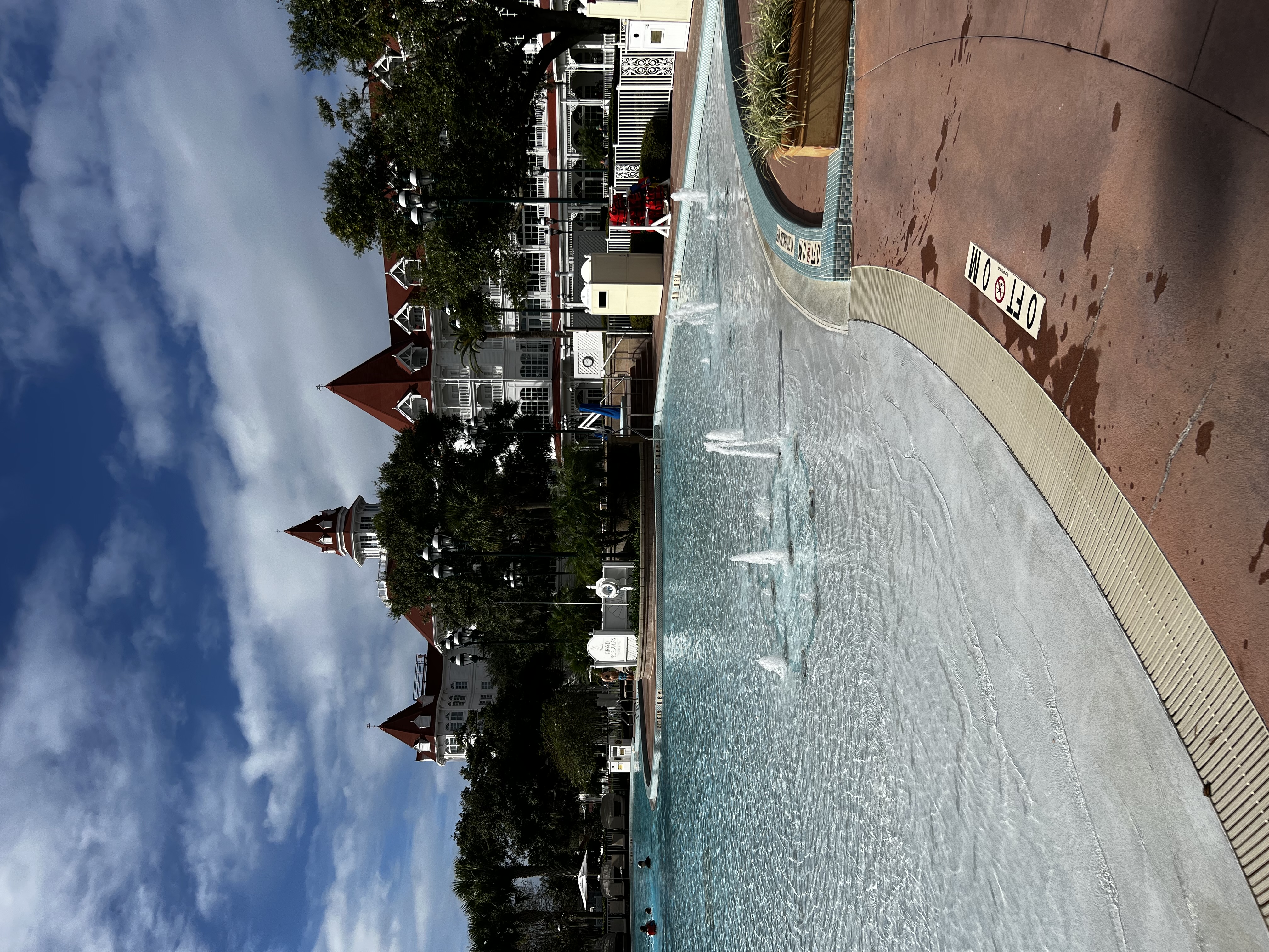Zero entry pool at Disney's Grand Floridian