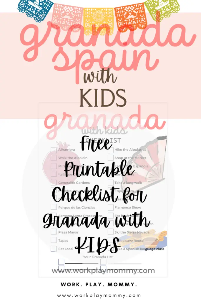 Granada with kids checklist