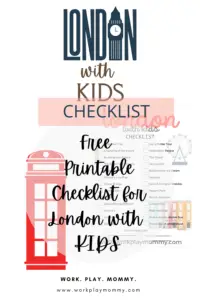 Checklist for London with kids
