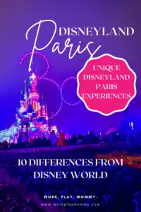 Differences between Disneyland Paris and Disney World