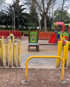 Playground in the City Center of Granada, Spain