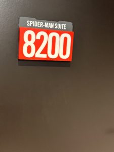Spider-Man suite entrance