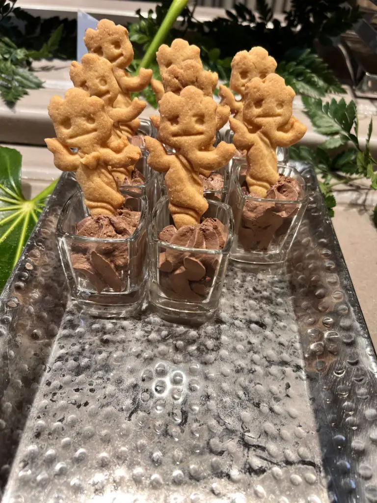 Groot mousse cups at Empire State Club in Disneyland Paris Hotel New York