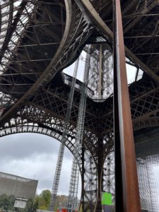 View from below the Eiffel Tower