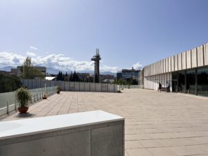 View  from Parque de las Ciencias. Caja Granada Fundacion is located near this building. 