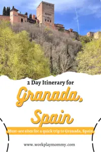 2 day itinerary for Granada Spain