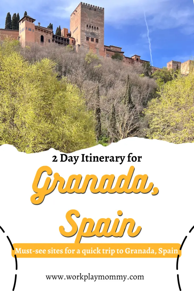 2 day itinerary for Granada Spain