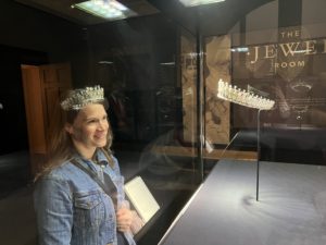 Wearing the Queen's Jewels at Kensington Palace