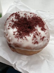 Donuts at the market near the London Eye