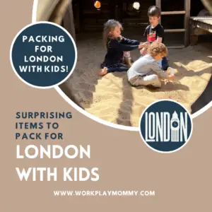 london packing with kids
