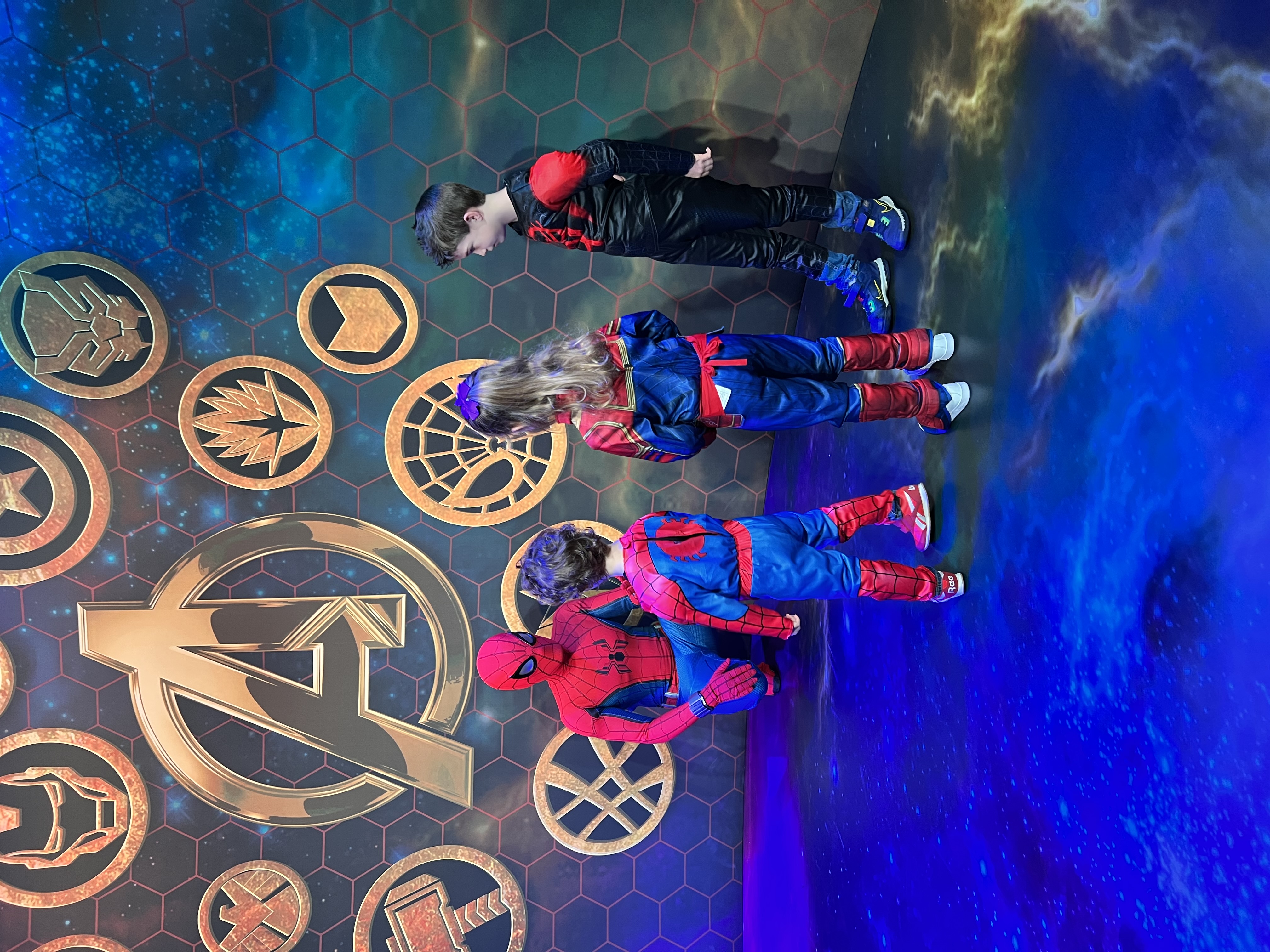 Spider Man at the Art of Marvel Super Hero Station