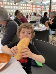 calamari sandwich in plaza mayor