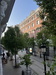 Madrid, Spain city center street