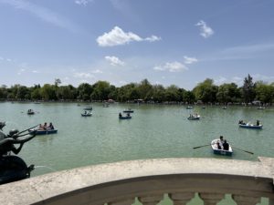 Boating in Retiro Park Madrid