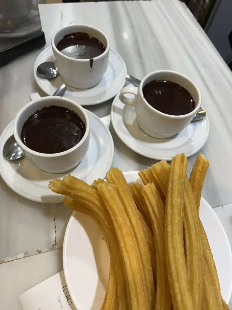 chocolate and churros