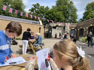 Children making crafts at Windsor Castle