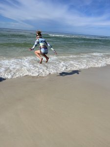 Jumping in waves