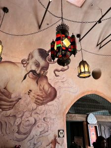 Genie and Lanterns at Agrabah Cafe