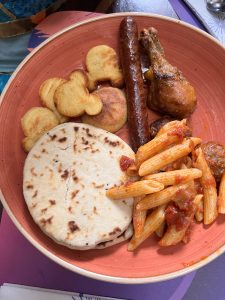 plate of kid-friendly food at Agrabah Cafe