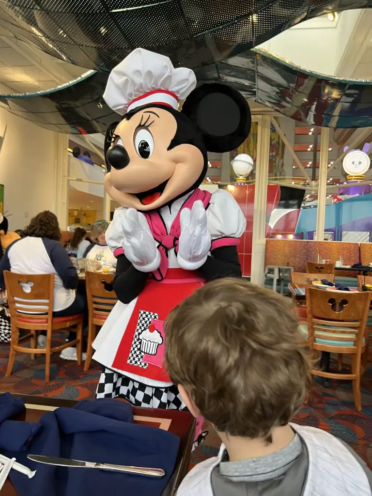 Minnie Mouse at Chef Mickey's