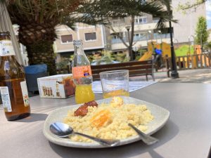 Migas in Plaza de Gracia