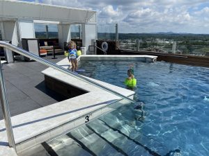 rooftop pool over knoxville