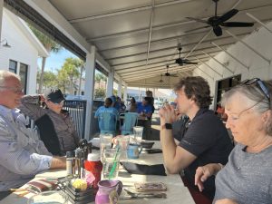 Family breakfast at Panama City Beach, Florida