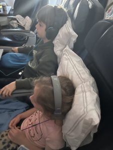 Screen time on a plane