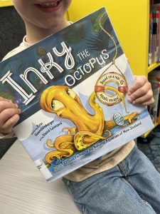 Inky the Octopus reading